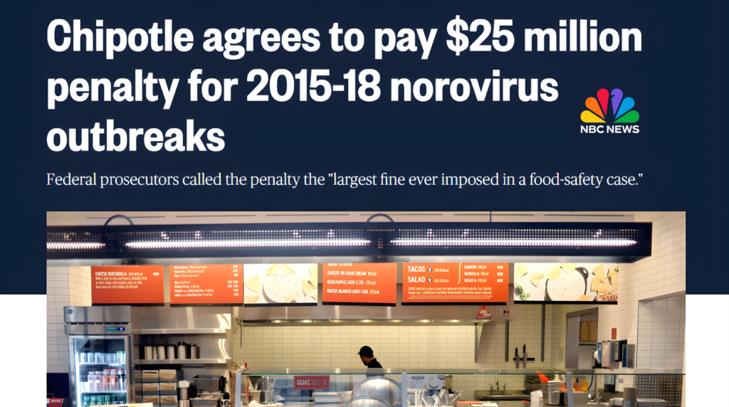 Chipotle settles foodborne illness outbreak