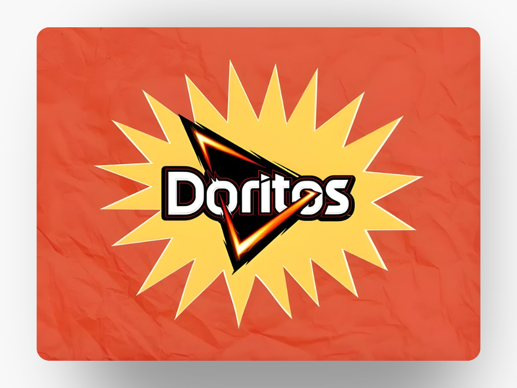 Doritos' new protein chips; doritos logo
