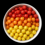 bowl of colorful cereal