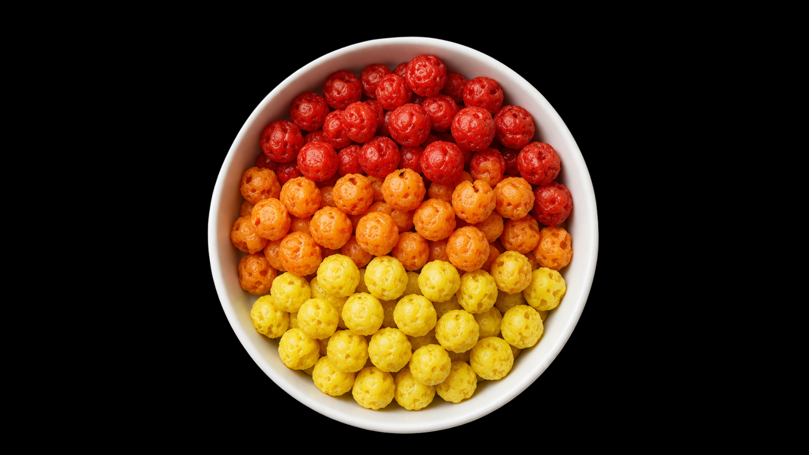 bowl of colorful cereal