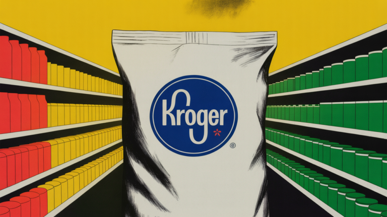 FDA healthy label rule update document alongside declining food system climate funding chart