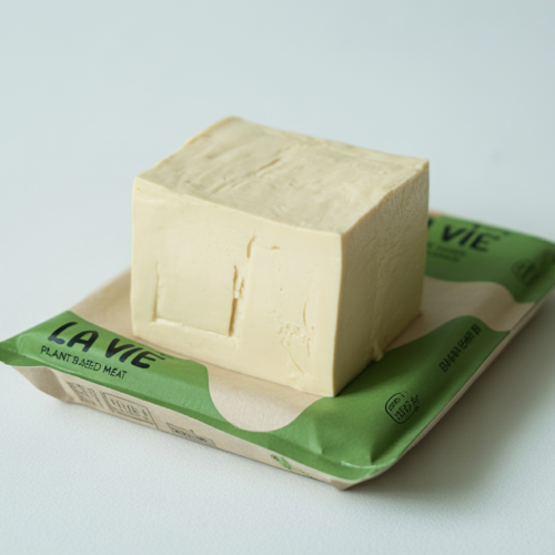 La Vie plant-based brand green rebrand packaging alongside new tofu products.