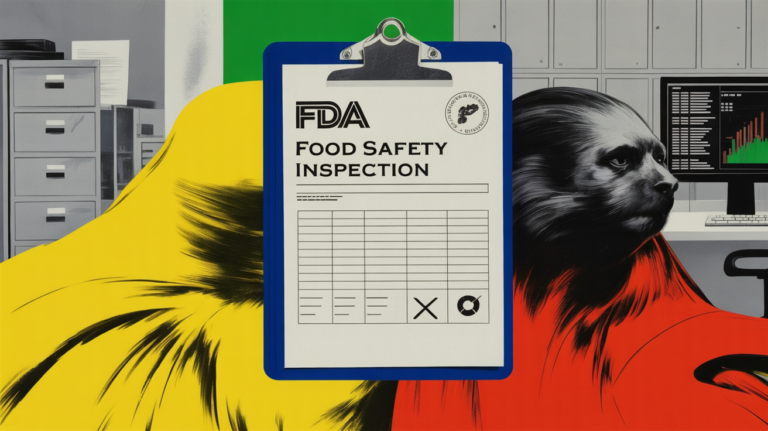 FDA building exterior with state regulatory documents symbolizing data sharing reform