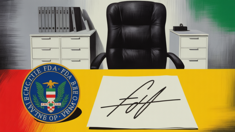 FDA headquarters building signaling leadership transition and food regulatory uncertainty