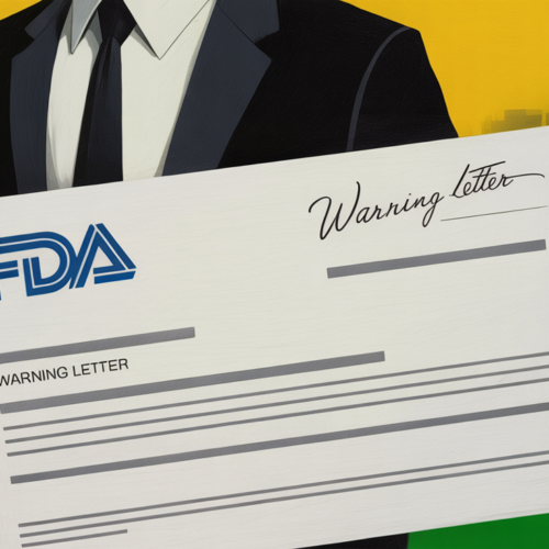 FDA inspector reviewing food facility compliance documents at a manufacturing plant