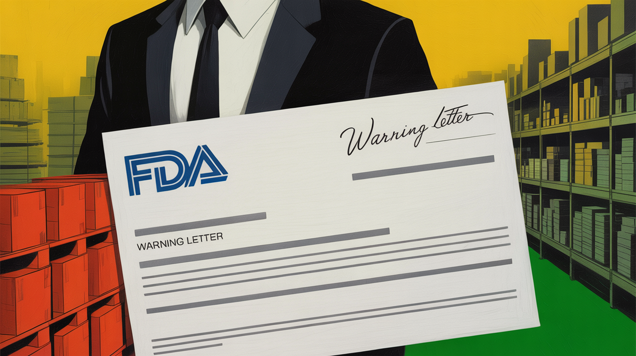 FDA inspector reviewing food facility compliance documents at a manufacturing plant