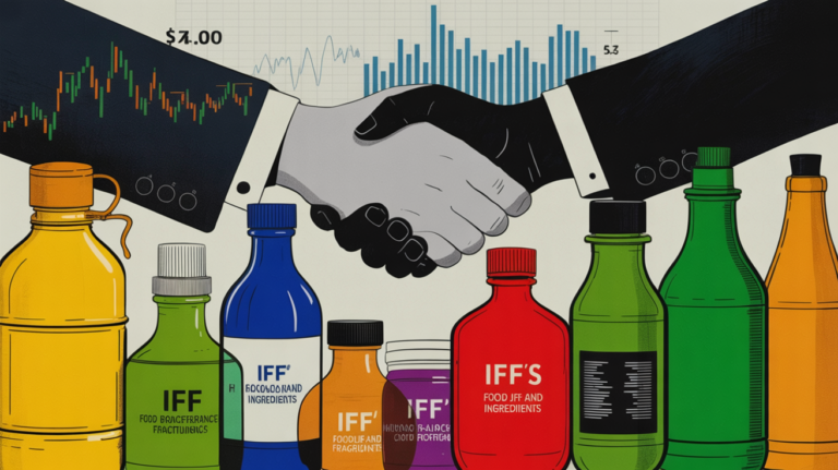 IFF headquarters exterior representing a major food ingredients business sale deal