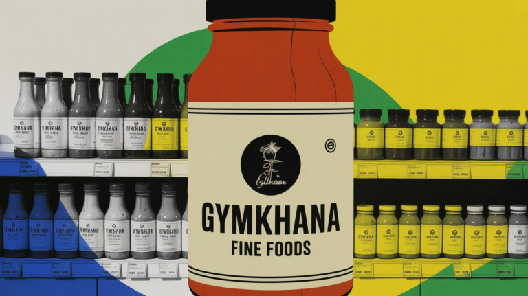 Gymkhana Fine Foods clean-label Indian sauce jars on Whole Foods retail shelves