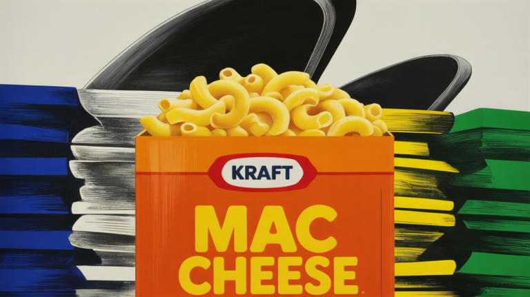 Kraft Heinz marketing campaign billboard featuring protein-packed mac and cheese product
