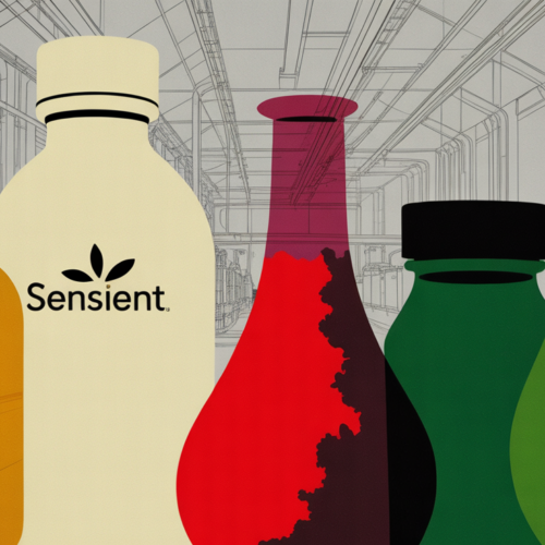 Large industrial facility producing natural food dye colorants at commercial scale