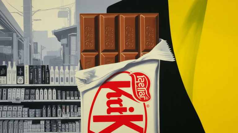 Colorful Nestlé KitKat Japan seasonal flavors displayed in premium gift packaging