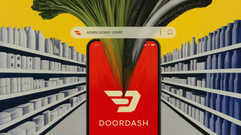 DoorDash AI-powered Ask DoorDash feature displayed on a smartphone screen