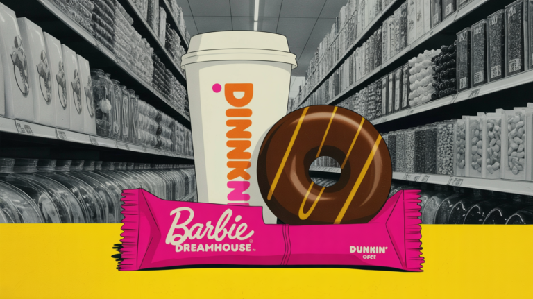 Colorful limited edition snack packaging from Dunkin, Ferrero, and M&Ms summer collabs