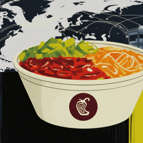 Chipotle restaurant exterior signaling global expansion ambitions under CFO leadership