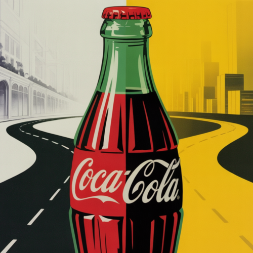 Coca-Cola cans lined up representing premium and value consumer market segmentation strategy