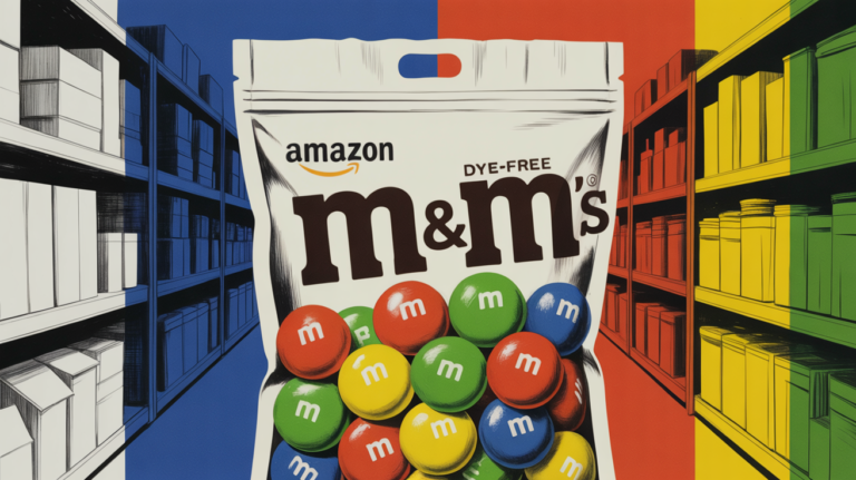 Colorful M&M's candies in a bowl highlighting dye-free reformulation news
