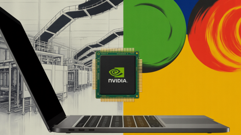 Nvidia AI superchip hardware displayed at a tech conference in Taipei Taiwan