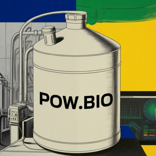 Pow.Bio fermentation facility with AI-driven continuous bioprocessing equipment running
