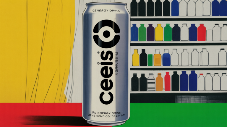 Celsius energy drink cans displayed with a Texas regulatory warning concept overlay