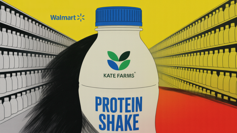 Kate Farms High Protein Nutrition Shake cartons in chocolate strawberry vanilla flavors