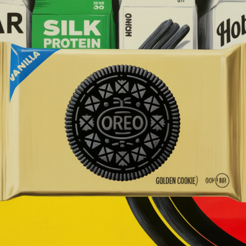 Assorted 2026 vanilla product launches including Zbar, Oreo Golden, and Silk protein packaging